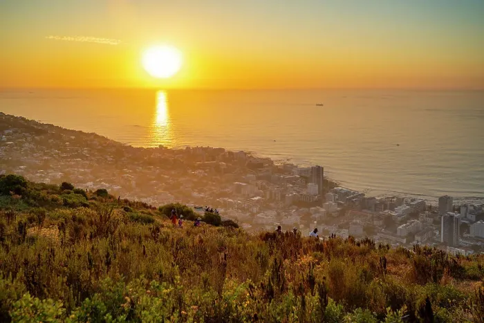 Framed Print : People watching sunset over Bantry Bay from Signal Hill, Cape Town, Western Cape, South Africa, Africa Framed Print : People watching sunset over Bantry Bay from Signal Hill, Cape Town, Western Cape, South Africa, Africa
