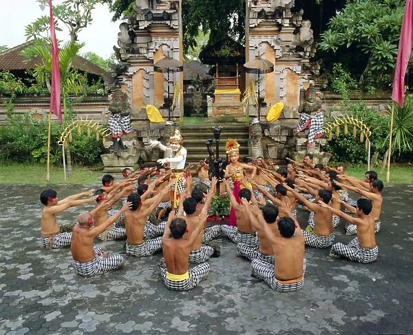 Performance of the famous Balinese Kecak Dance