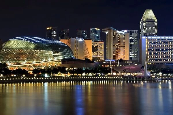 The performing arts centre known as the Esplanade Theatres on the Bay, located in the Civic District, Singapore, Southeast