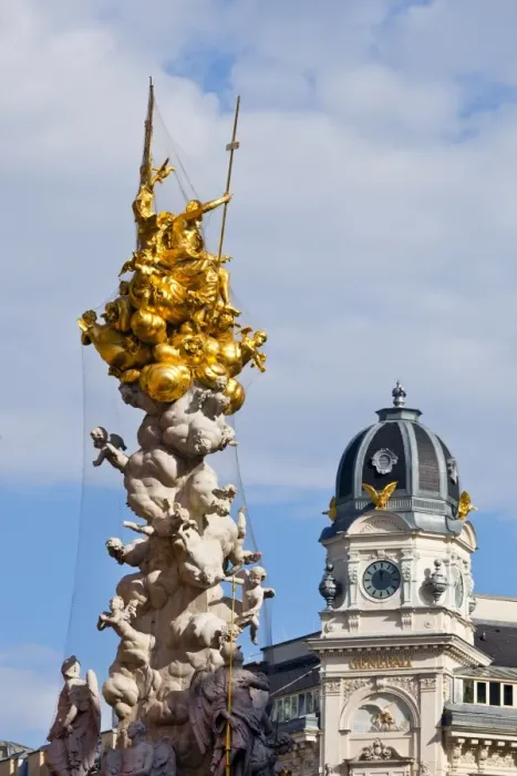 Framed Print : Pestsaule, (Plague Column) and Generali Building, Graben Street, Vienna, Austria, Europe Framed Print : Pestsaule, (Plague Column) and Generali Building, Graben Street, Vienna, Austria, Europe