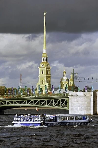 Peter and Paul Fortress on Neva riverside, UNESCO World Heritage Site, St. Petersburg