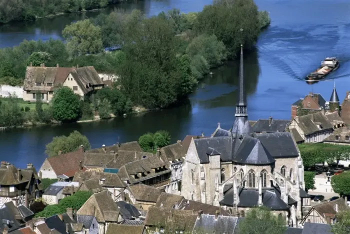 Framed Print : Petit Andely, Les Andelys and River Seine, Haute Normandie (Normandy), France, Europe Framed Print : Petit Andely, Les Andelys and River Seine, Haute Normandie (Normandy), France, Europe