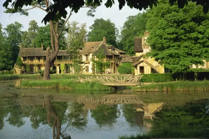 Framed Print : Petit Hameau and Marie Antoinettes House, Versailles, Ile de France, France, Europe Framed Print : Petit Hameau and Marie Antoinettes House, Versailles, Ile de France, France, Europe