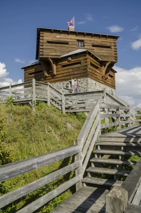 Framed Print : Petit-Sault Blockhouse PHS, Edmundston, New Brunswick, Canada, North America Framed Print : Petit-Sault Blockhouse PHS, Edmundston, New Brunswick, Canada, North America