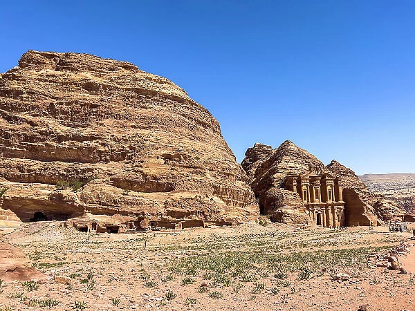 The Petra Monastery (Al Dayr), Petra Archaeological Park, UNESCO World Heritage Site, one of the New Seven Wonders of the World, Petra, Jordan, Middle East