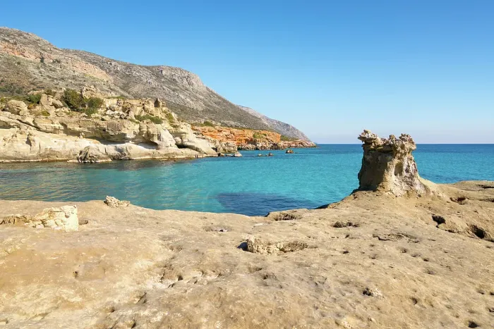 Framed Print : Petrified forest, Agia Marina, Agios Nikolaos Geopark, beach with turquoise water in the south of Greece, Greece Framed Print : Petrified forest, Agia Marina, Agios Nikolaos Geopark, beach with turquoise water in the south of Greece, Greece