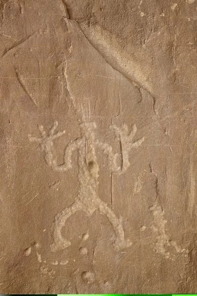 Petroglyph near Chetro Ketl, Chaco Culture National Historical Park, New Mexico