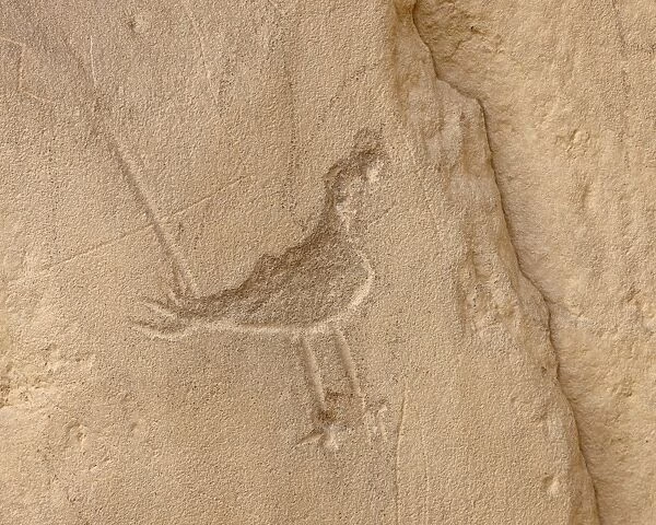 Petroglyph near Chetro Ketl, Chaco Culture National Historical Park, UNESCO World Heritage Site, New Mexico, United States of America, North America