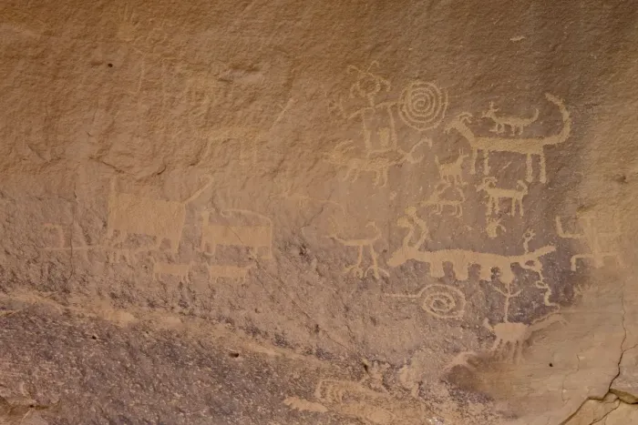 Framed Print : Petroglyphs near Una Vida, Chaco Culture National Historic Park, UNESCO World Heritage Site Framed Print : Petroglyphs near Una Vida, Chaco Culture National Historic Park, UNESCO World Heritage Site