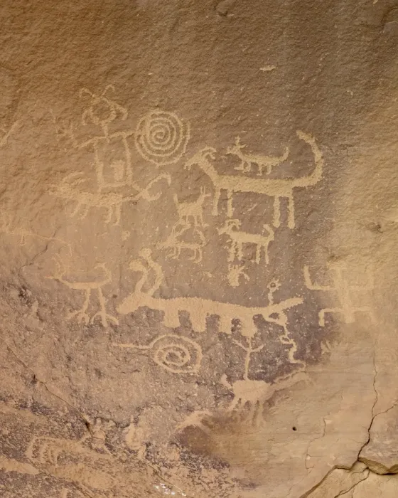 Framed Print : Petroglyphs near Una Vida, Chaco Culture National Historical Park, UNESCO World Heritage Site, New Mexico, United States of America, North America Framed Print : Petroglyphs near Una Vida, Chaco Culture National Historical Park, UNESCO World Heritage Site, New Mexico, United States of America, North America
