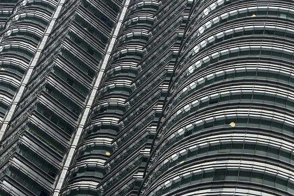 Petronas twin towers, close-up, Kuala Lumpur, Malaysia, Southeast Asia, Asia
