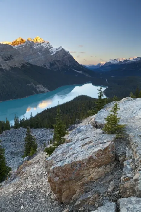 Framed Print : Peyto Lake at sunrise, Banff National Park, UNESCO World Heritage Site, Rocky Mountains Framed Print : Peyto Lake at sunrise, Banff National Park, UNESCO World Heritage Site, Rocky Mountains