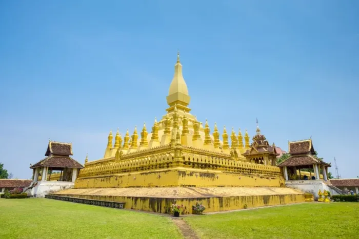 Framed Print : Pha That Luang golden stupa, Vientiane, Laos, Indochina, Southeast Asia, Asia Framed Print : Pha That Luang golden stupa, Vientiane, Laos, Indochina, Southeast Asia, Asia