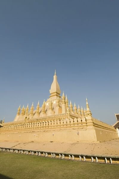 Pha That Luang, Vientiane, Laos, Indochina, Southeast Asia, Asia
