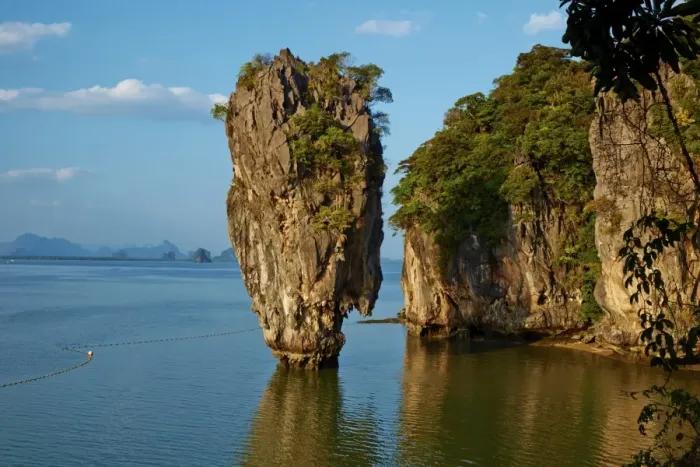 Framed Print : Phang Nga Bay, Ao Phang Nga National Park, Ko Khao Phing Kan Island, Ko Tapu Rock (James Bond Rock), Krabi Province, Thailand, Southeast Asia, Asia
