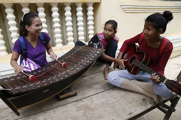Phare Ponleu Selpak music school, Battambang, Cambodia, Indochina, Southeast Asia, Asia
