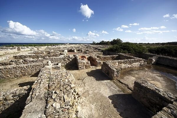 Phoenician ruins, Kerkouane Archaeological Site, UNESCO World Heritage Site