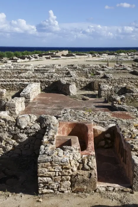 Framed Print : Phoenician ruins with Mediterranean Sea beyond, Kerkouane Archaeological Site Framed Print : Phoenician ruins with Mediterranean Sea beyond, Kerkouane Archaeological Site