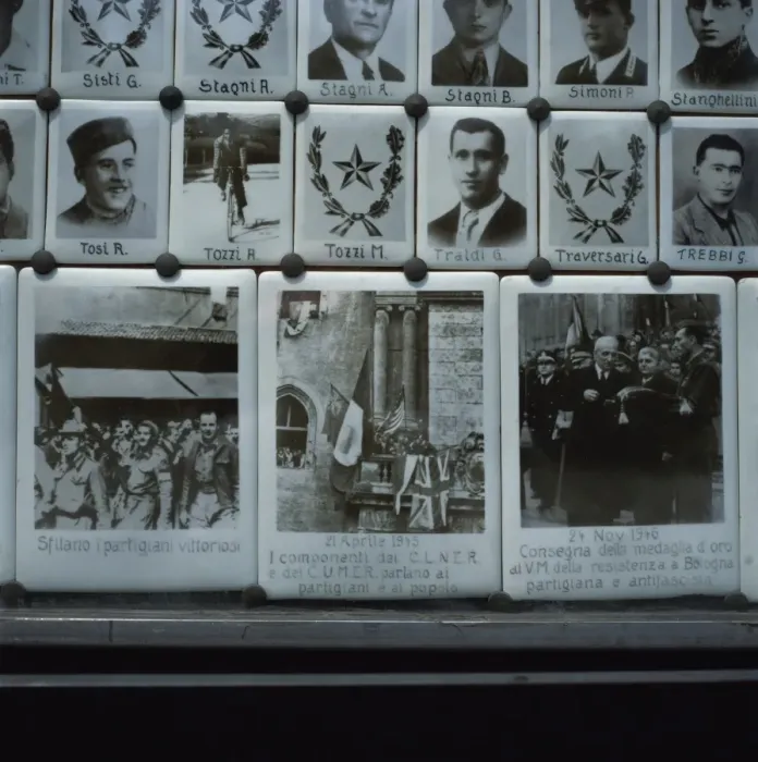 Framed Print : Photographs of those killed in World War II, Wall of Memory, Bologna, Emilia-Romagna Framed Print : Photographs of those killed in World War II, Wall of Memory, Bologna, Emilia-Romagna