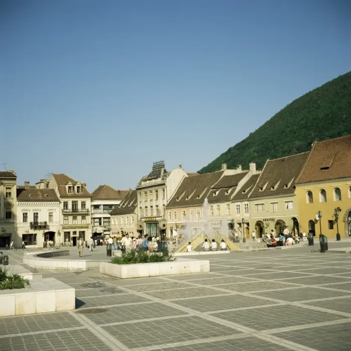 Framed Print : Piata 23 August, heard of the old part of the German town, Brasov, Transylvania Framed Print : Piata 23 August, heard of the old part of the German town, Brasov, Transylvania