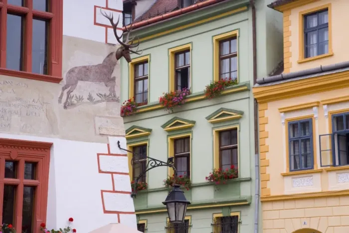 Framed Print : Piata Cetatii, detail of houses in the central square, lined with 16th century burgher houses in the medieval citadel, Sighisoara, UNESCO World Heritage Site, Transylvania Framed Print : Piata Cetatii, detail of houses in the central square, lined with 16th century burgher houses in the medieval citadel, Sighisoara, UNESCO World Heritage Site, Transylvania