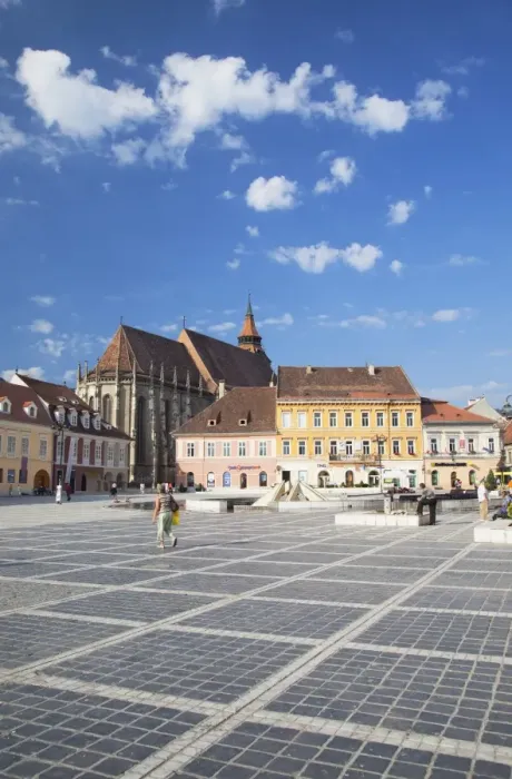 Framed Print : Piata Sfatului, Brasov, Transylvania, Romania, Europe Framed Print : Piata Sfatului, Brasov, Transylvania, Romania, Europe