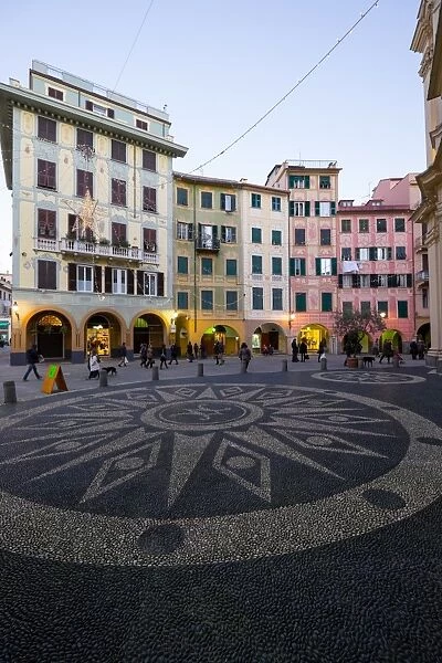 Piazza Caprera, Santa Margherita Ligure, Genova, Liguria, Italy, Europe