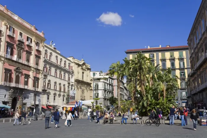 Framed Print : Piazza Dante in Naples, Campania, Italy, Europe Framed Print : Piazza Dante in Naples, Campania, Italy, Europe