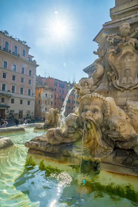 Framed Print : Piazza della Rotunda, Fontana del Pantheon, Pigna, Rome, Lazio, Italy, Europe Framed Print : Piazza della Rotunda, Fontana del Pantheon, Pigna, Rome, Lazio, Italy, Europe