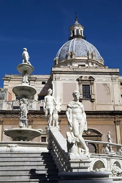 Piazza Pretoria, Palermo, Sicily, Italy, Europe