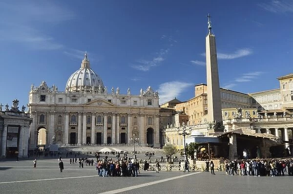 Piazza San Pietro (St. Peters Square), Vatican City, Rome, Lazio, Italy, Europe