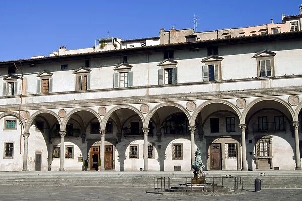 Piazza SS Annunziata, Porch Servants of Mary, Florence, UNESCO World Heritage Site