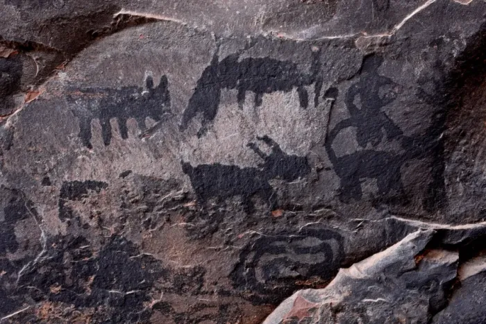 Framed Print : Pictographs, Palatki Heritage Site, Coconino National Forest, Arizona, United States of America Framed Print : Pictographs, Palatki Heritage Site, Coconino National Forest, Arizona, United States of America