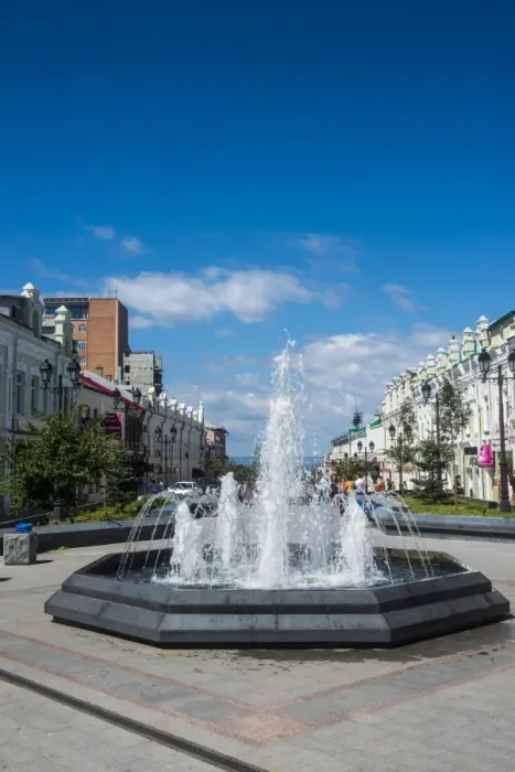 Framed Print : Picturesque Admiral Fokin Street, Vladivostok, Russia, Eurasia Framed Print : Picturesque Admiral Fokin Street, Vladivostok, Russia, Eurasia