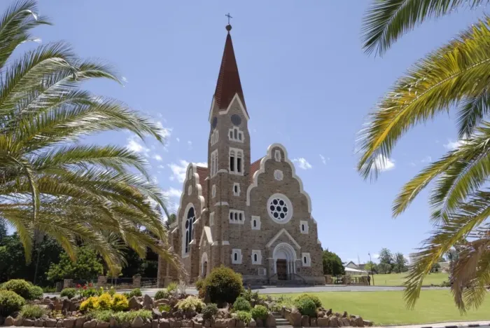 Framed Print : Picturesque church, Windhoek, Namibia, Africa Framed Print : Picturesque church, Windhoek, Namibia, Africa