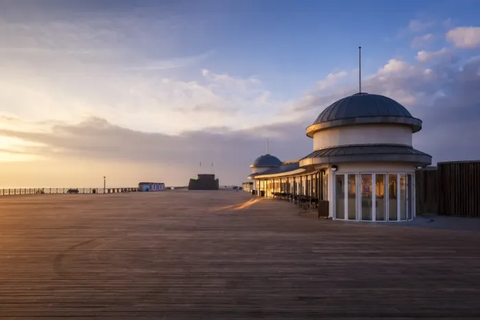 Framed Print : The pier at Hastings at sunrise, Hastings, East Sussex, England, United Kingdom, Europe Framed Print : The pier at Hastings at sunrise, Hastings, East Sussex, England, United Kingdom, Europe