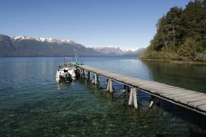 Framed Print : Pier on Lake Nahuel Huapi, Puerto Angostura, Villa La Angostura, Nahuel Huapi National Park Framed Print : Pier on Lake Nahuel Huapi, Puerto Angostura, Villa La Angostura, Nahuel Huapi National Park