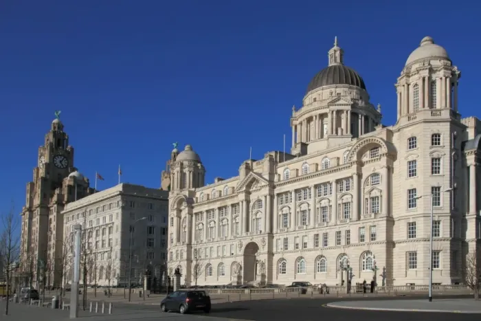 Framed Print : Pierhead, with Liver building, Cunard building and Dock company building, UNESCO World Heritage Site, Liverpool, Merseyside, England, United Kingdom, Europe Framed Print : Pierhead, with Liver building, Cunard building and Dock company building, UNESCO World Heritage Site, Liverpool, Merseyside, England, United Kingdom, Europe