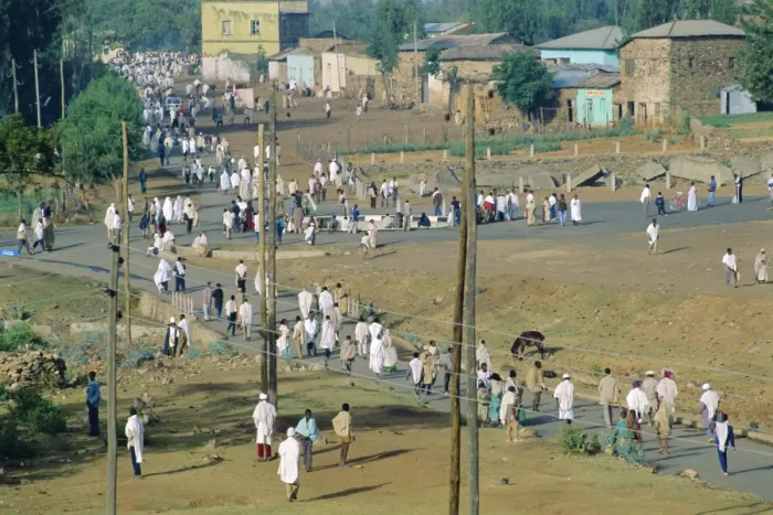 Framed Print : Pilgrims at the Easter Festival, Village of Axoum, Abyssinian region of Tigre Framed Print : Pilgrims at the Easter Festival, Village of Axoum, Abyssinian region of Tigre