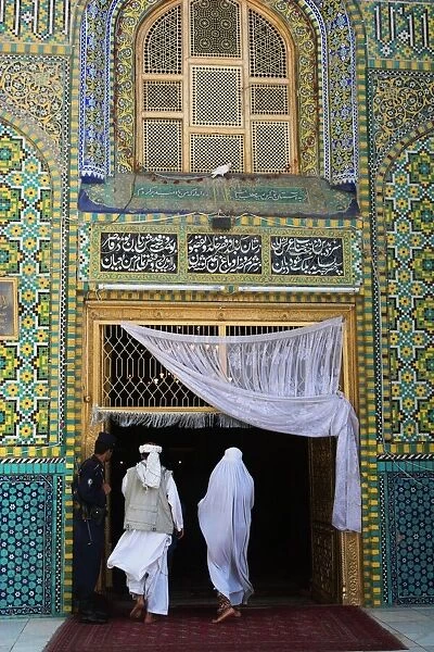 Pilgrims at the Shrine of Hazrat Ali, who was assassinated in 661, Mazar-I-Sharif