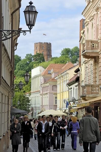 Pilies Gatve with the Old Castle in the background