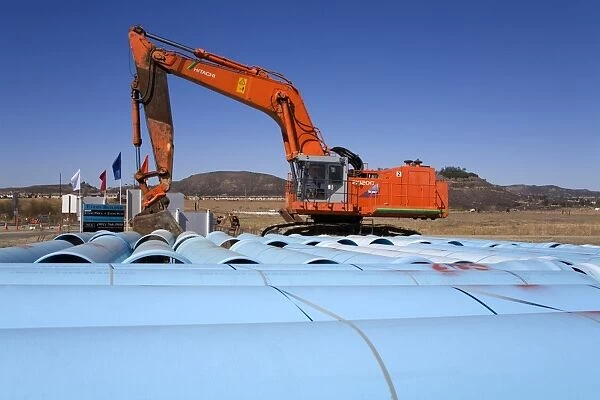Pipe laying, Temecula Valley, Southern California, United States of America