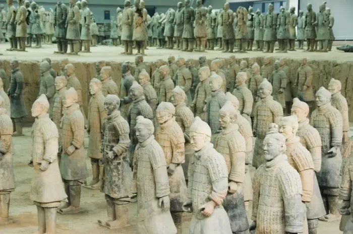 Framed Print : Pit 1, Mausoleum of the first Qin Emperor housed in The Museum of the Terracotta Warriors opened in 1979 near Xian City, Shaanxi Province Framed Print : Pit 1, Mausoleum of the first Qin Emperor housed in The Museum of the Terracotta Warriors opened in 1979 near Xian City, Shaanxi Province