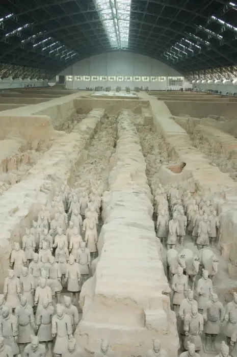 Framed Print : Pit 1, Mausoleum of the first Qin Emperor housed in The Museum of the Terracotta Warriors opened in 1979 near Xian City, Shaanxi Province Framed Print : Pit 1, Mausoleum of the first Qin Emperor housed in The Museum of the Terracotta Warriors opened in 1979 near Xian City, Shaanxi Province