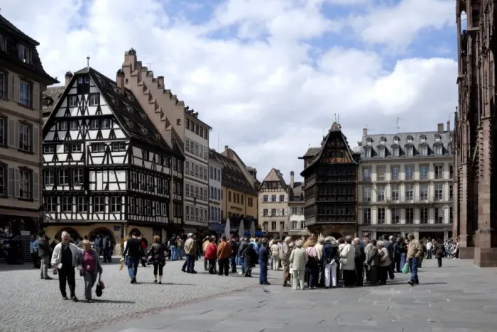 Framed Print : Place de la Cathedrale Framed Print : Place de la Cathedrale