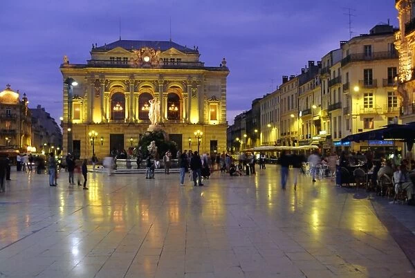 Place de la Comedie, Montpellier, Herault, Languedoc, France, Europe