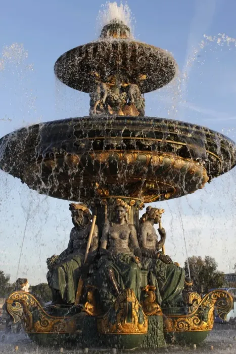 Framed Print : Place de la Concorde fountain, Paris, France, Europe