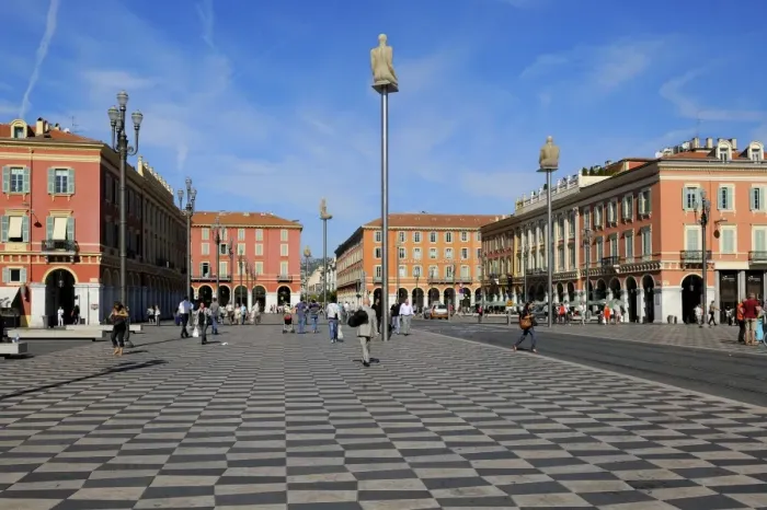Framed Print : Place Massena, Nice, Alpes Maritimes, Provence, Cote d Azur, French Riviera Framed Print : Place Massena, Nice, Alpes Maritimes, Provence, Cote d Azur, French Riviera