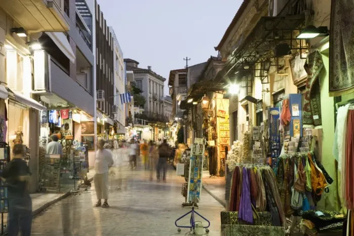 Framed Print : The Plaka District, Athens, Greece, Europe Framed Print : The Plaka District, Athens, Greece, Europe