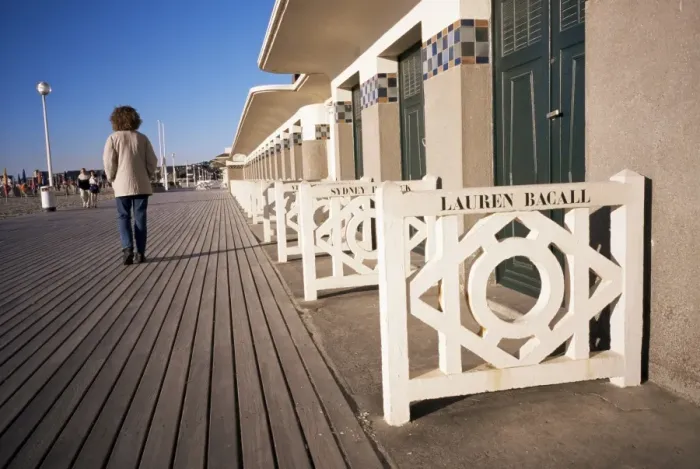 Framed Print : Planches (boardwalks), Pompeian baths, Deauville, Basse Normandie (Normandy) Framed Print : Planches (boardwalks), Pompeian baths, Deauville, Basse Normandie (Normandy)